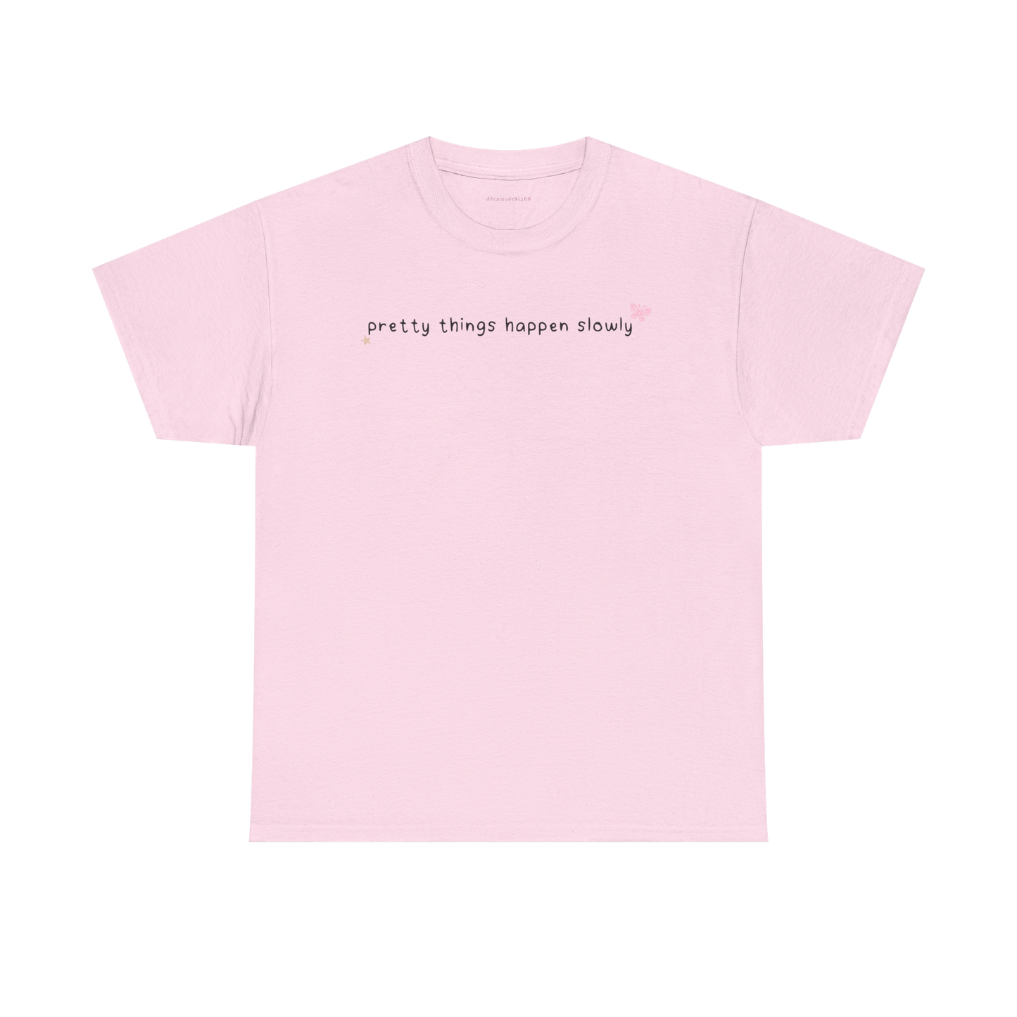 pretty things happen slowly baby tee