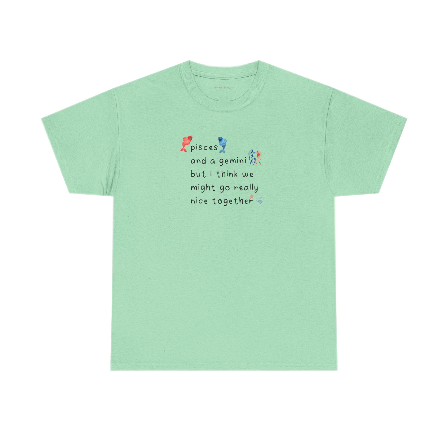 pisces and a gemini tee