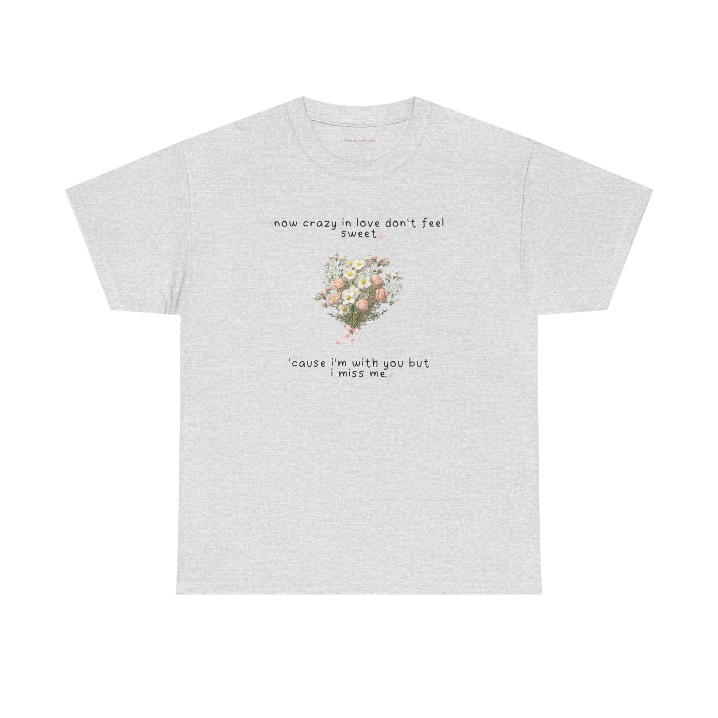 white flowers tee