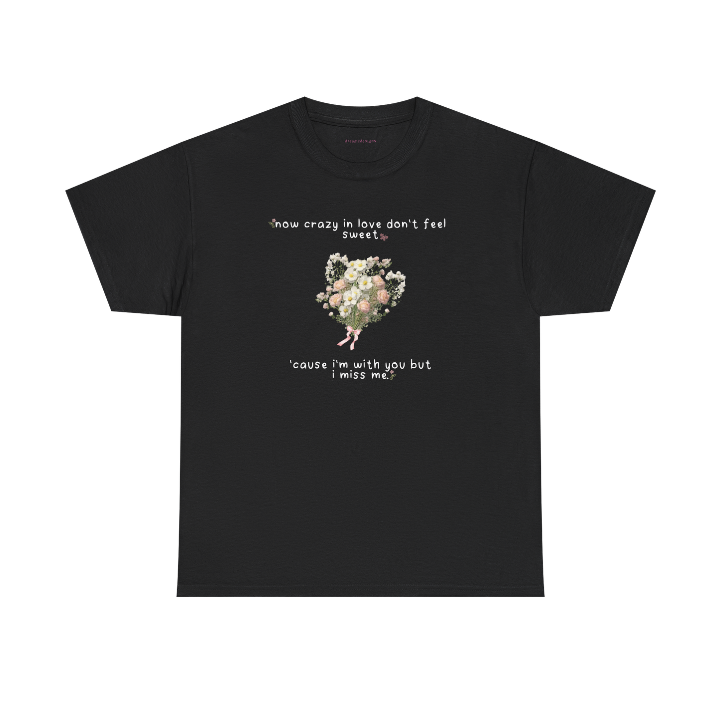 white flowers tee