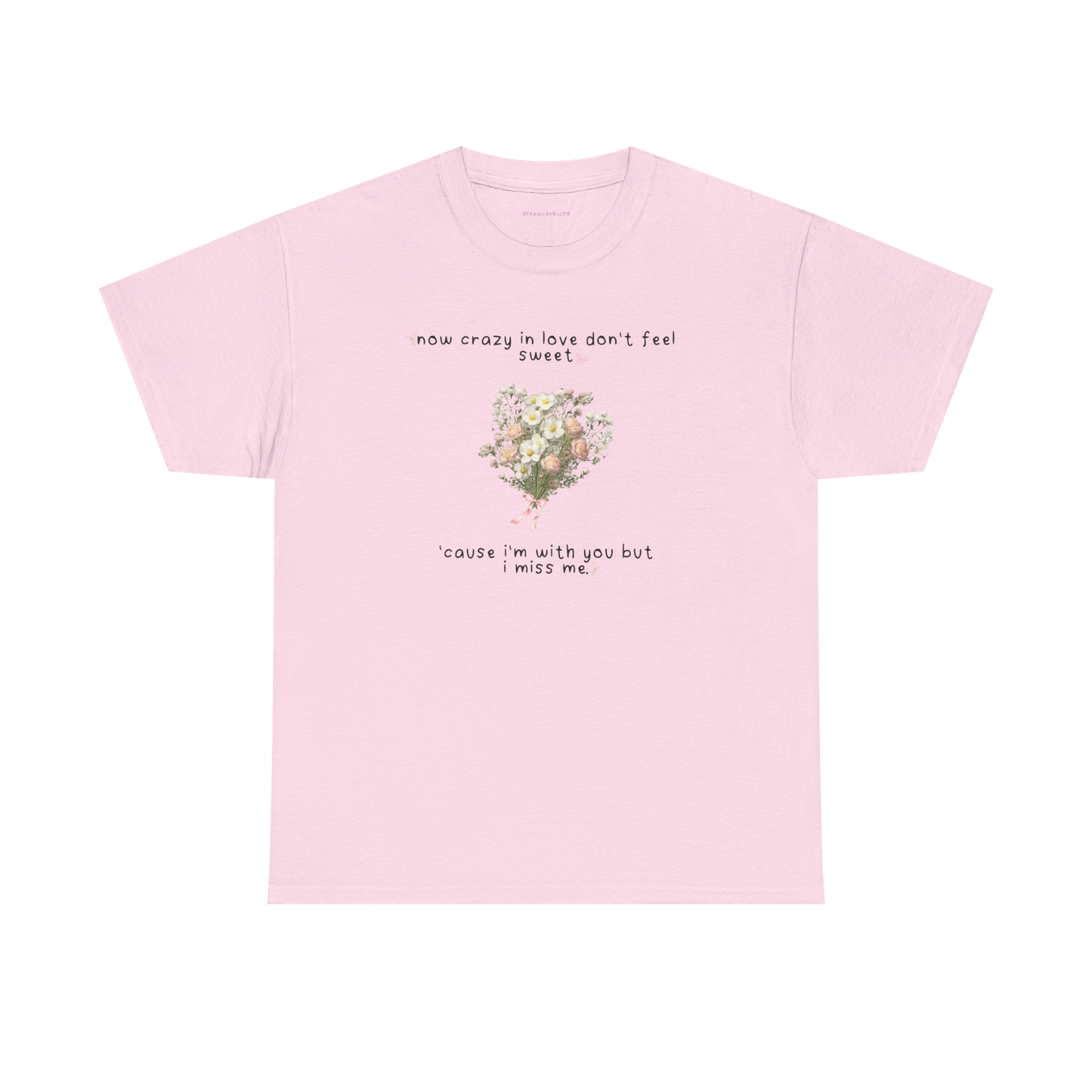 white flowers tee