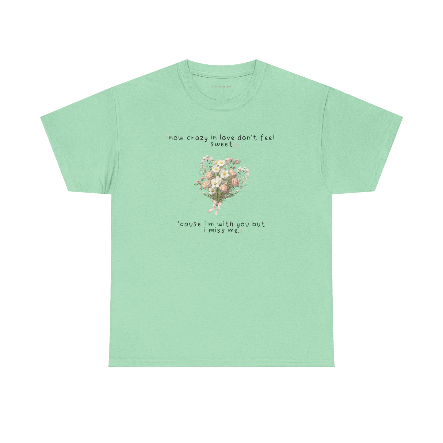 white flowers tee