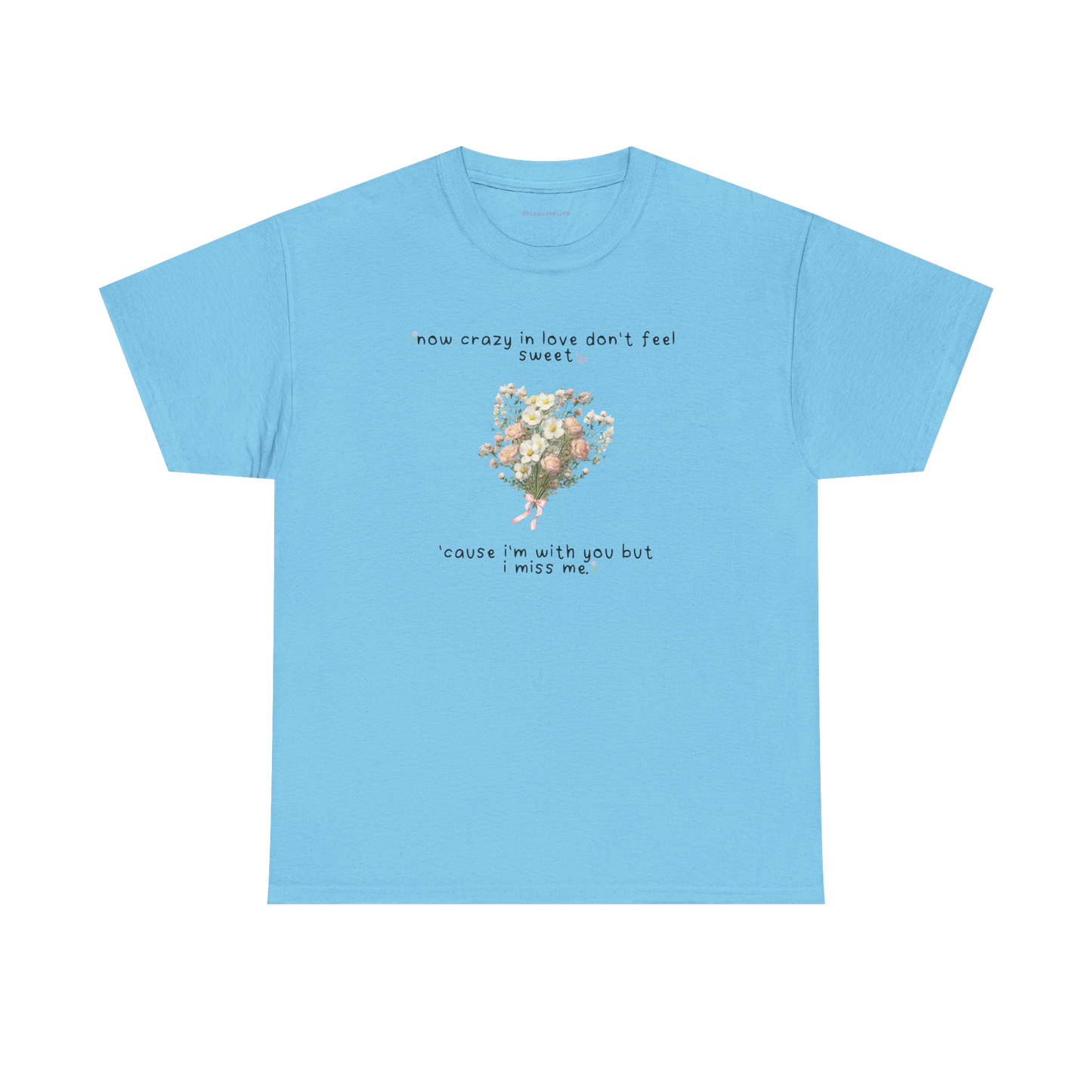 white flowers tee