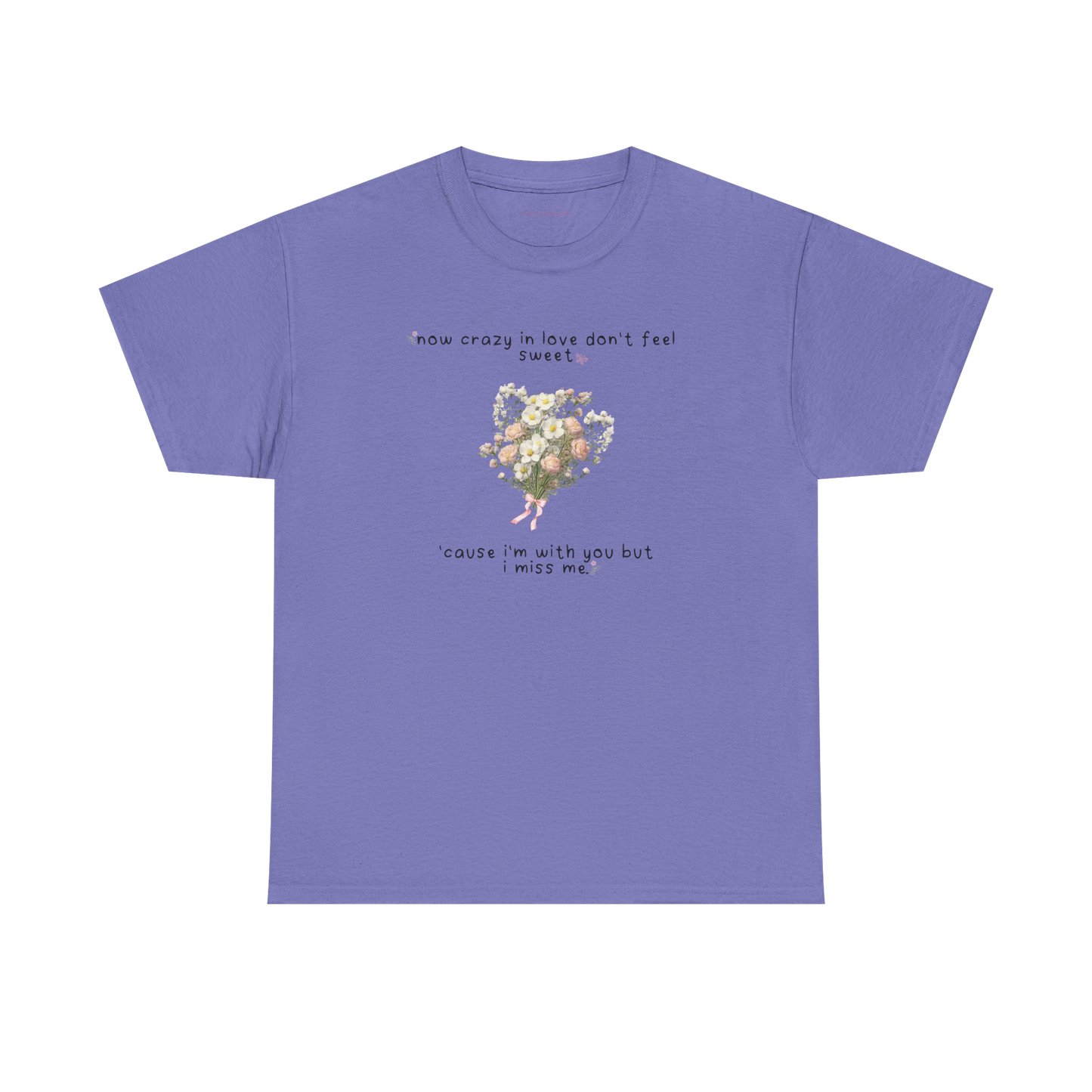 white flowers tee
