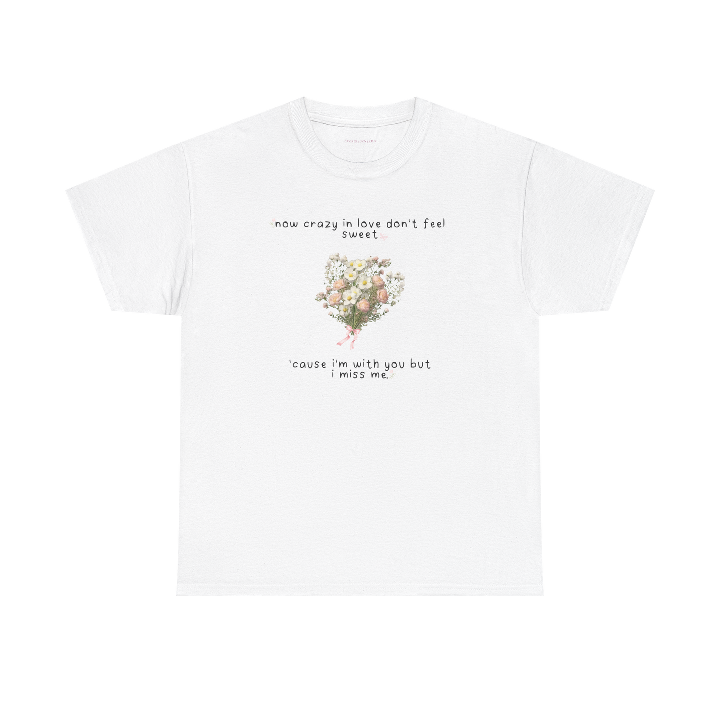 white flowers tee