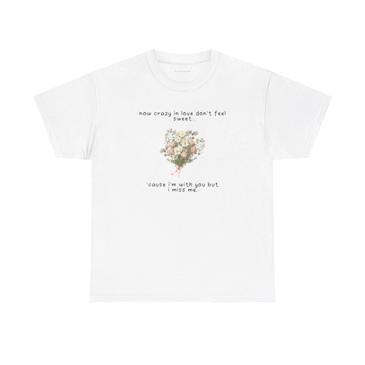 white flowers tee