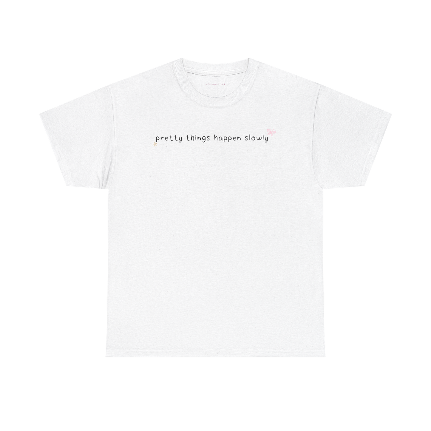 pretty things happen slowly baby tee